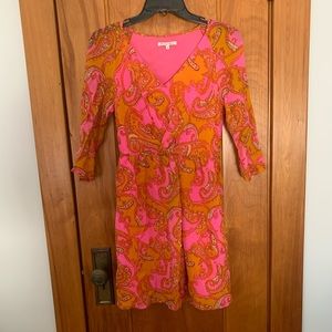 Madewell printed silk dress size 0